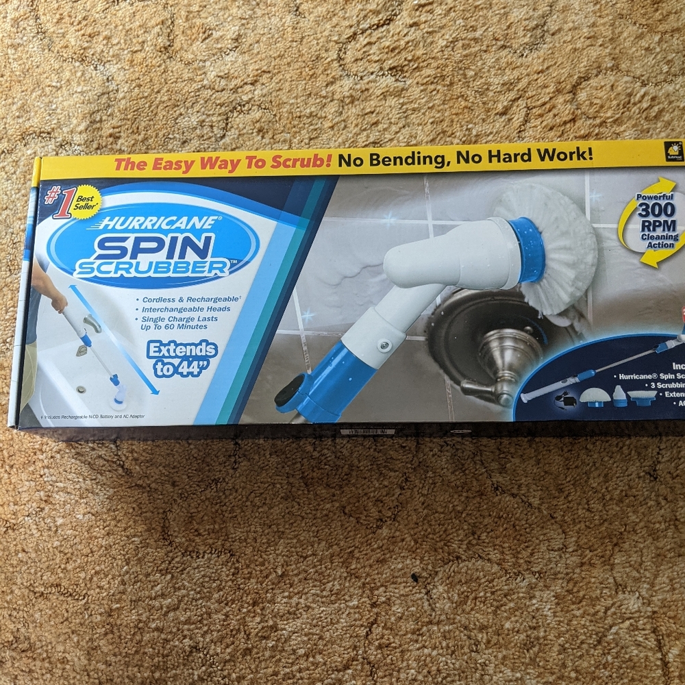 Hurricane spin scrubber